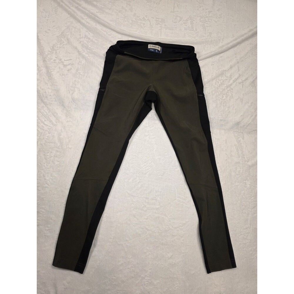 Magellan Outdoors Colorblock Moisture Wicking Leggings Women S Zipper Pocket